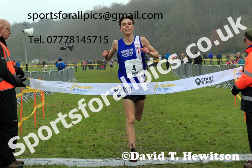 Junior Mens 2023 Northern Cross Country Champs., Witton Park, Blackburn. Photo: David T. Hewitson/Sports for All Pics